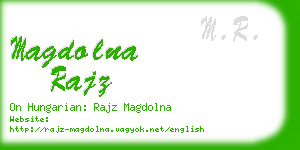 magdolna rajz business card